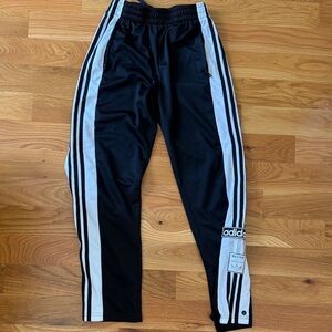 Adidas Boys Black and White athletic pants